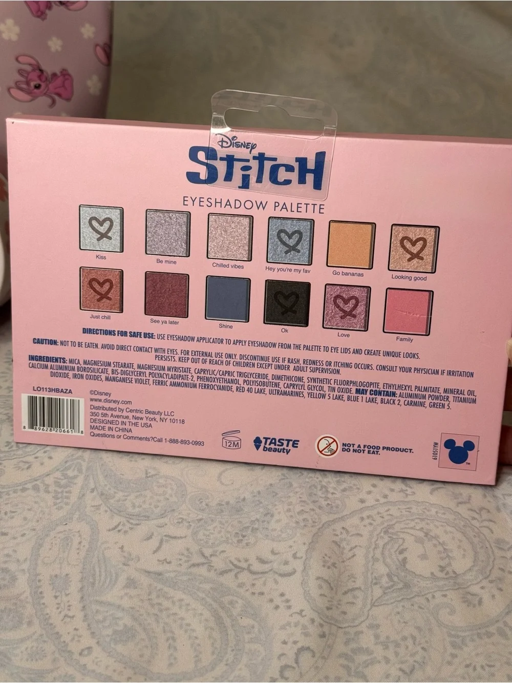 Disney Pink Stitch Kids Cosmetic Bag & Body Butter Gift Set